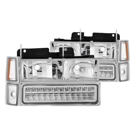 Spyder 94-98 Chevy C-K C10 Tahoe Suburban BLK Halo Headlights S2Z-5069559